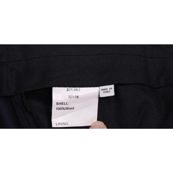 Billy Reid Mens Solid Navy Blue Flat Front Wool Dress Pants 29x28 - Picture 7 of 7